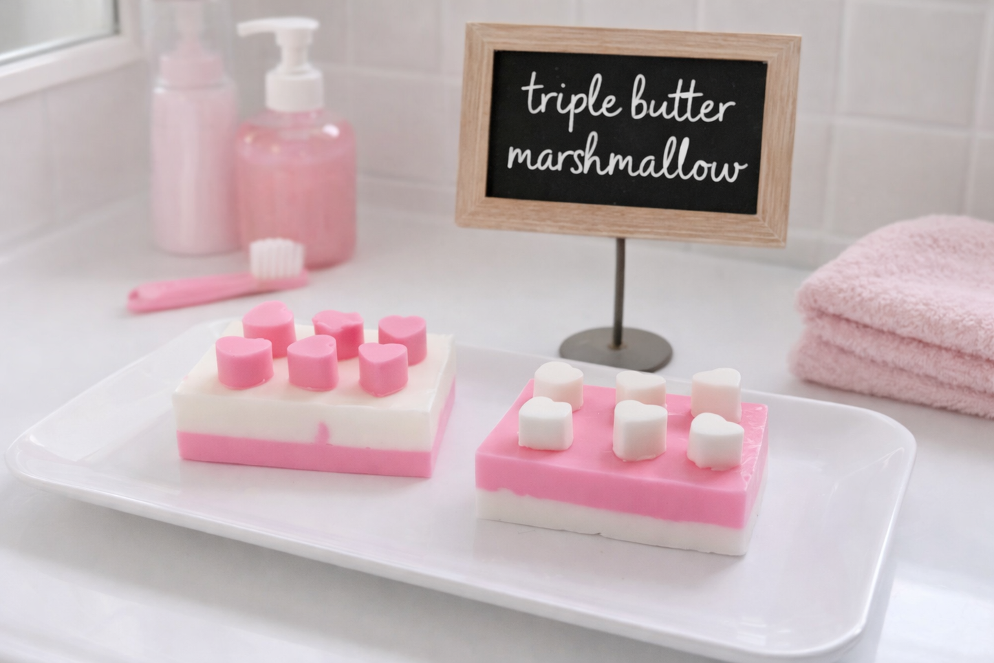 Triple Butter Marshmallow Soap – Handmade Artisan Bar, Small Batch