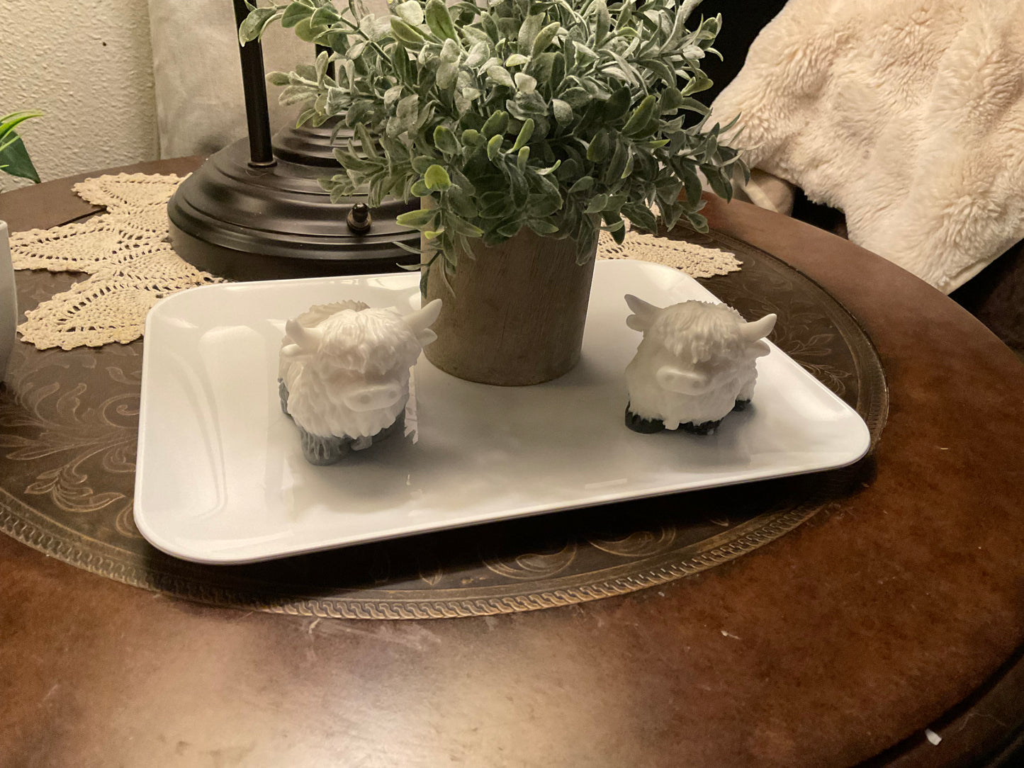 Highland Cow Soap Set – Handmade Goat Milk Bars (2 Cows + Bonus Sheep, Farmhouse Gift)