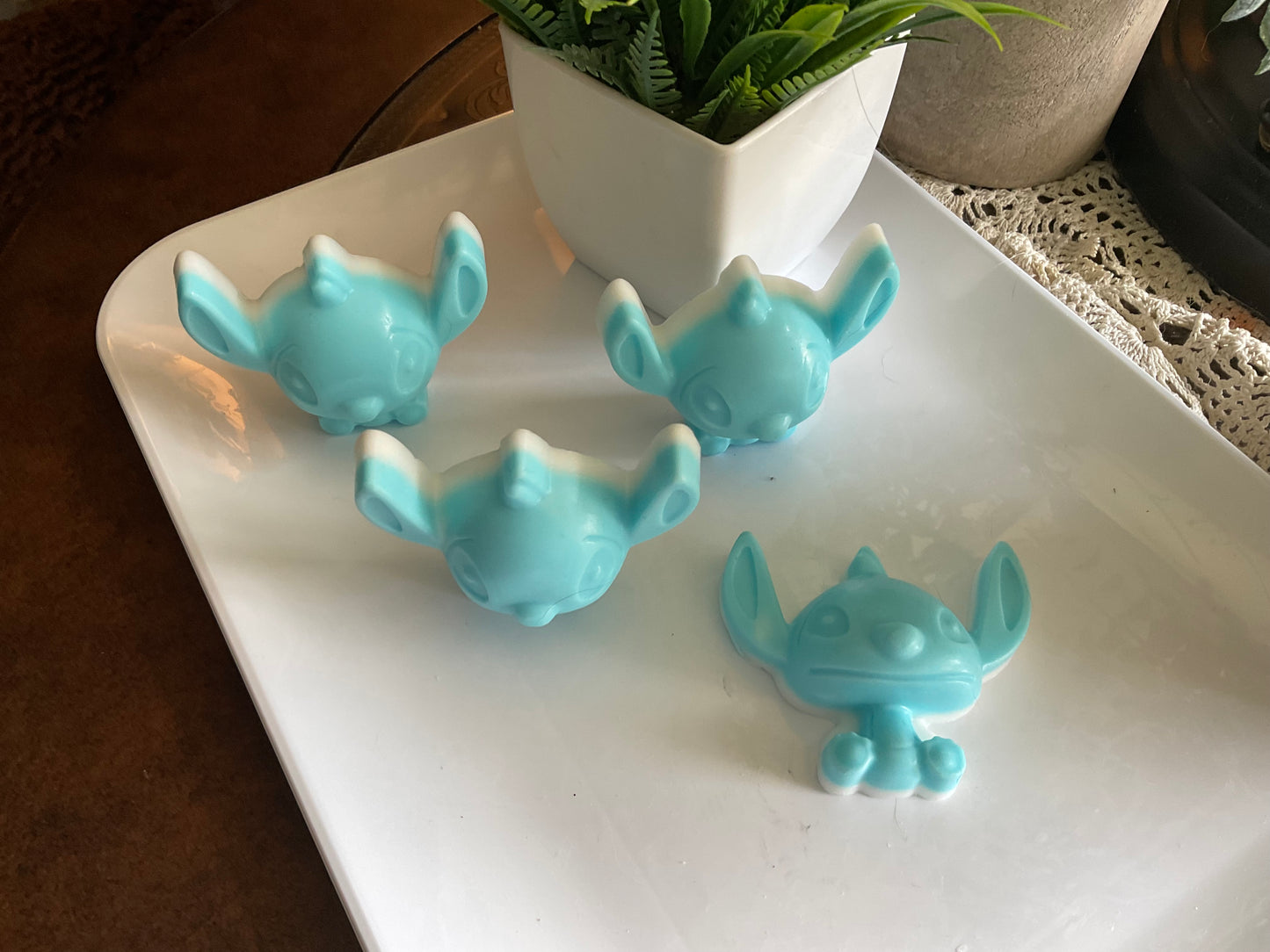 Island Blue Coconut Soap – Handmade Triple Butter Bar (Coconut Scent, Novelty Gift)