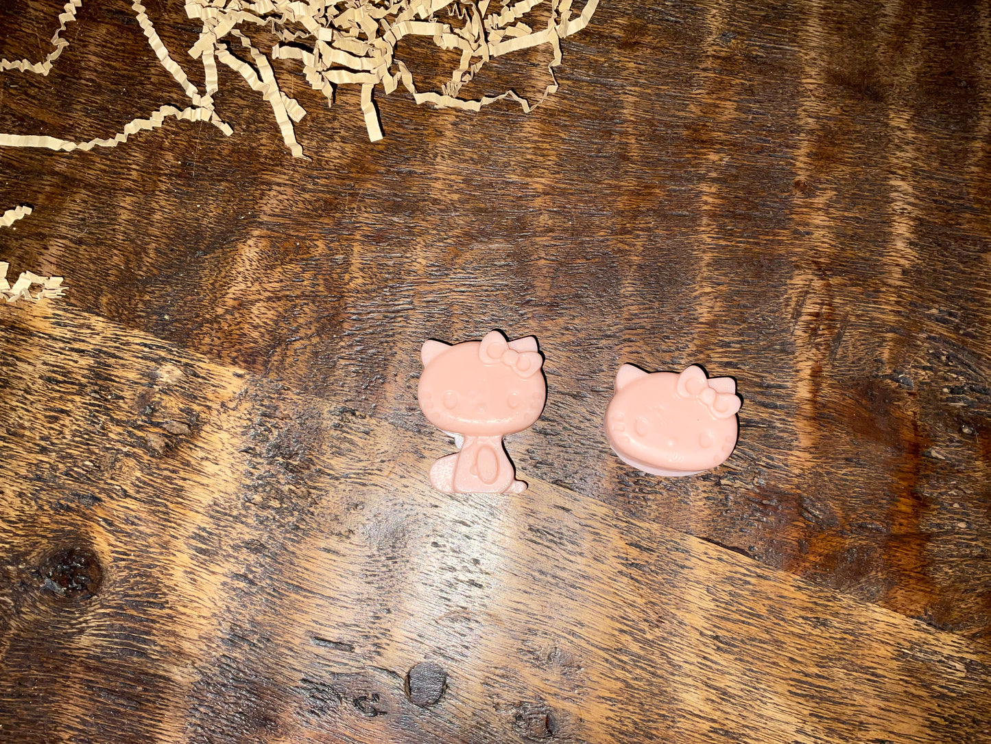 Strawberry Goat Milk Soap Container with Mini Cat Soaps – Handmade Filled Gift Soap