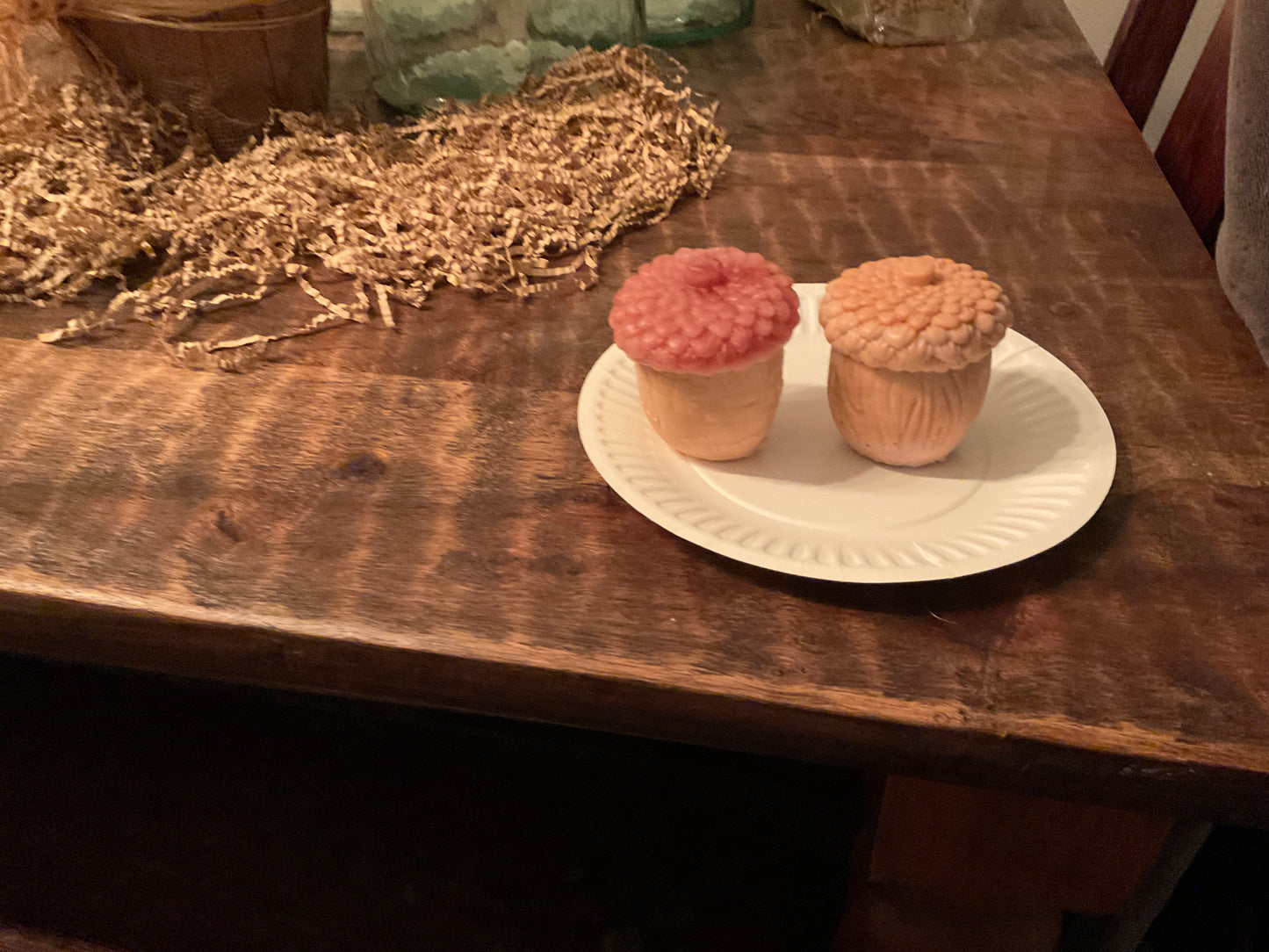 Acorn Goat Milk Soap Set – Handmade Acorn-Shaped Bars (Sandalwood, Cedar or Woodland, Set of 2)