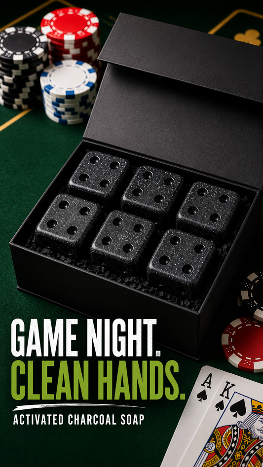 Game Night Dice Soap – Charcoal Set for Dirty Hands | Handmade in Washington