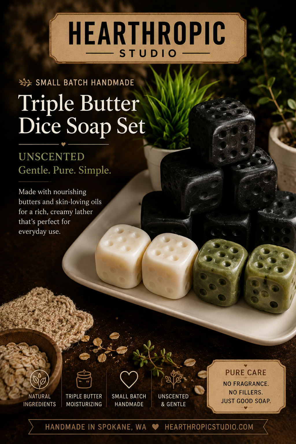 Lucky Roll Dice Soap | Novelty Handmade Soap Gift