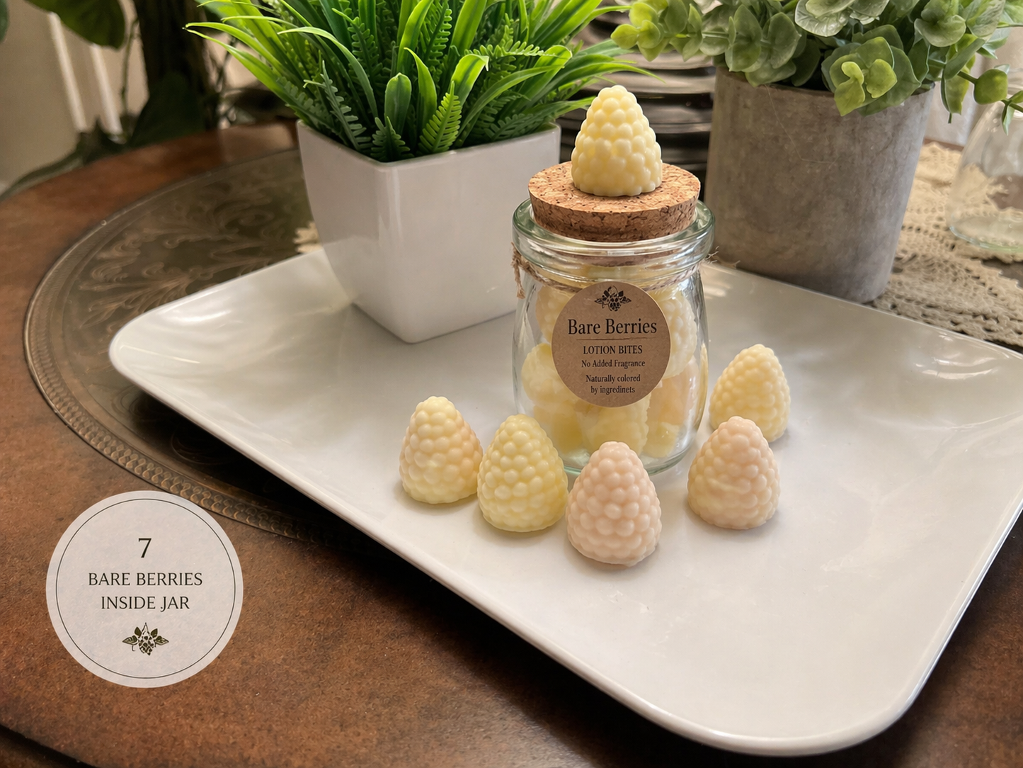 Bare Berries – Lotion Bites (No Added Fragrance, Small Batch Skincare)