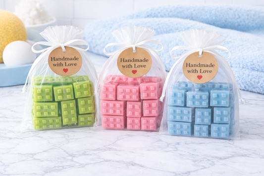 Building Brick Soap Set – Kids' Goat Milk Soap Bars (Buildable Bath Toy Gift)