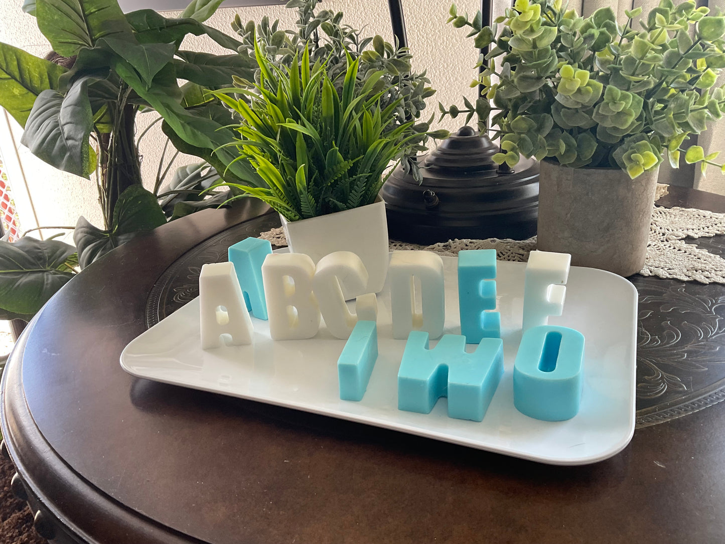 Alphabet Soap Set – Custom Name Triple Butter Letter Bars (Kids' Bath Gift)