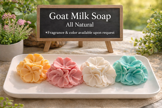 Spokane Made – Goat Milk Flower Soaps (Set of 3) | Want a Color or Scent? Just Ask