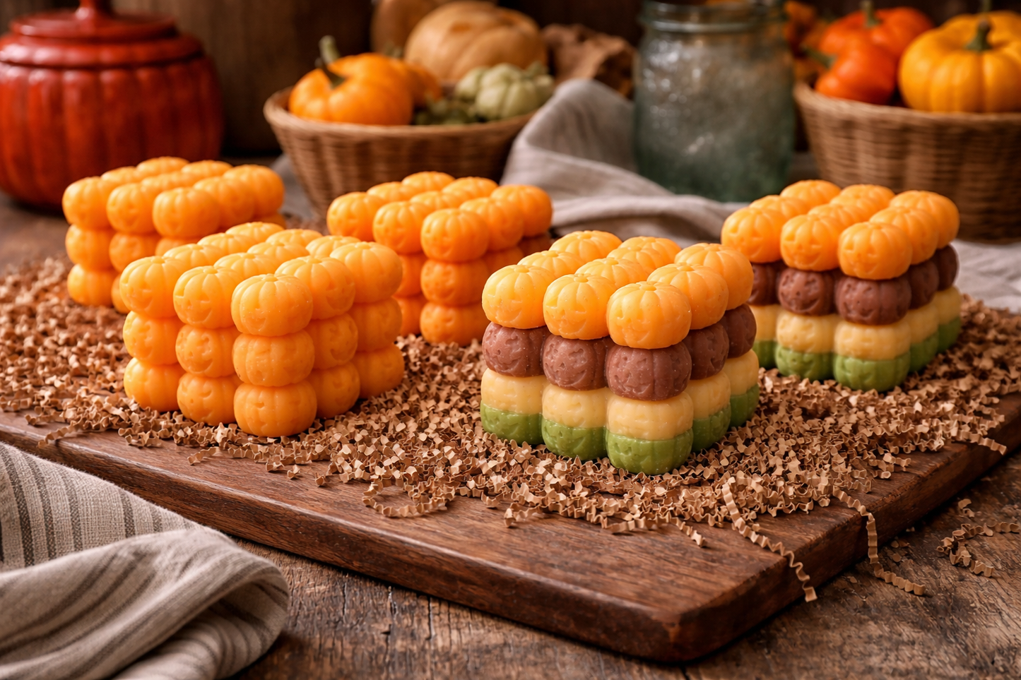 Pumpkin Goat Milk Soap – Handmade Fall Bar (Seasonal Novelty, Rotating Harvest Colors)