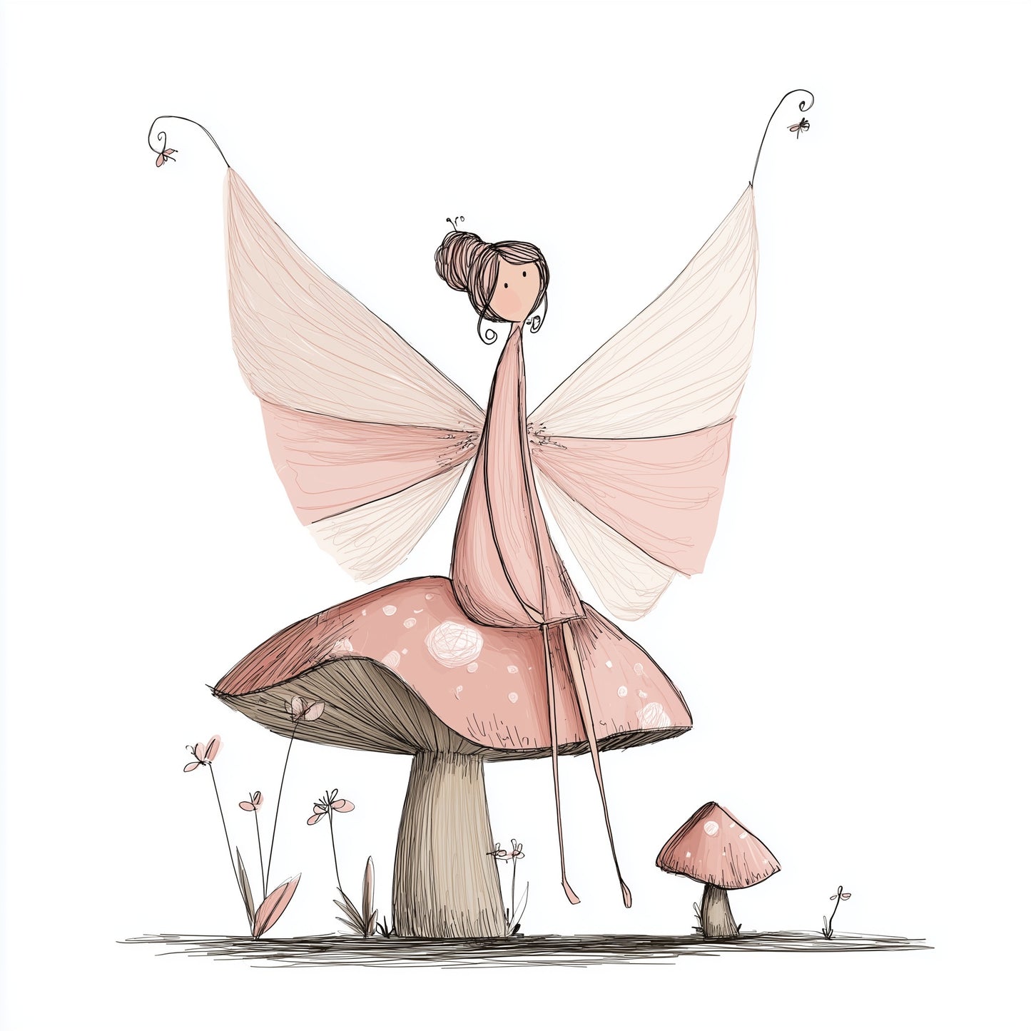 Little Country Fairies | Cottagecore Printable Wall Art