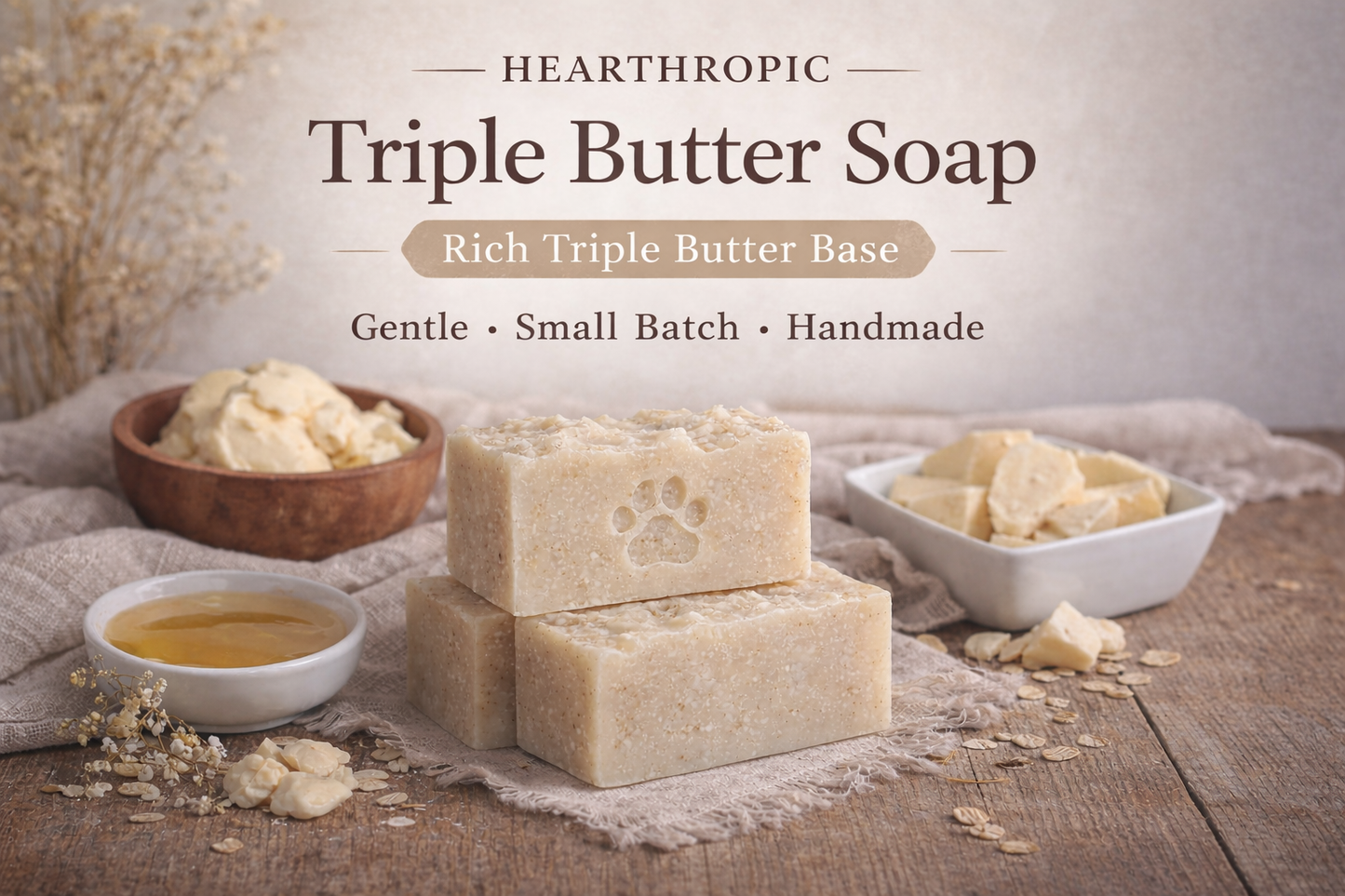 Loofa Ghost Soap – Triple Butter Scrub (Fall Edition) | Orange, Black, White